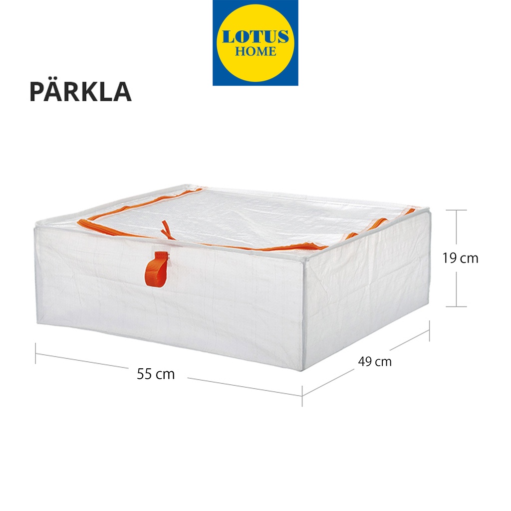 IKEA Túi hộp đựng đồ, túi bạt đựng quần áo, túi đựng chăn, chống bụi chống ẩm Parkla IKEA