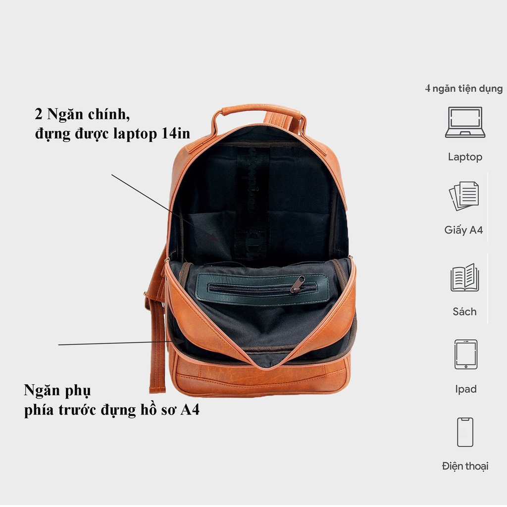 Balo đựng laptop unisex FADODA FBA3