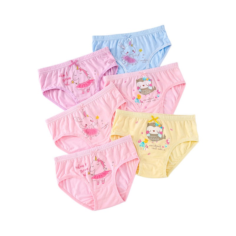 [Set]Quần lót tam giác bé gái cotton cao cấp mềm mại thoáng khí - Quần chíp trẻ em bảo vệ vùng kín size 8 - 30 kg