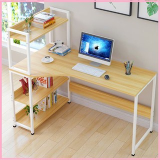 Re0134 bàn học liền kệ sách 1m - bàn làm việc liền kệ