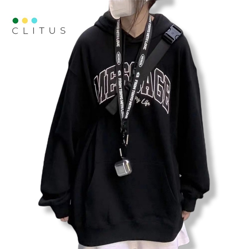 Áo HOODIE unisex Nón Rộng MESSA Chất Siêu Dày Đẹp - CLITUS FASHION