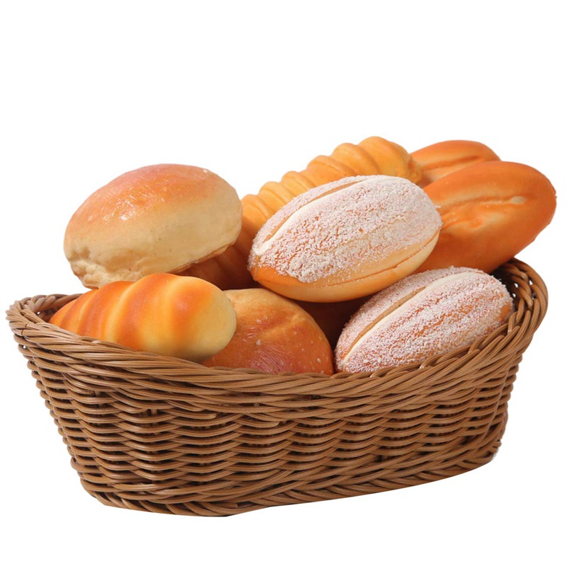 Bộ 2 Giỏ Đan Mây Hình Oval 11 Inch &amp; 14inch Đựng Bánh Mì