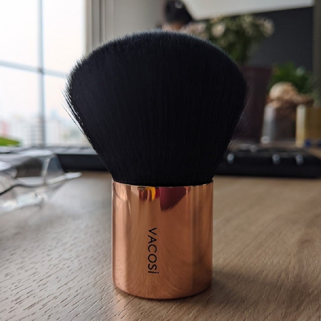Cọ Phủ Phấn Kabuki Vacosi vàng gold M10 Vacosi