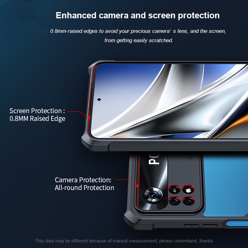 Ốp Điện Thoại TPU Acrylic Chống Sốc Trong Suốt Cho Xiaomi Poco X4 Pro Nfc M4 Pro F4 GT X4Pro X4NFC M4Pro F4GT 5G 4G