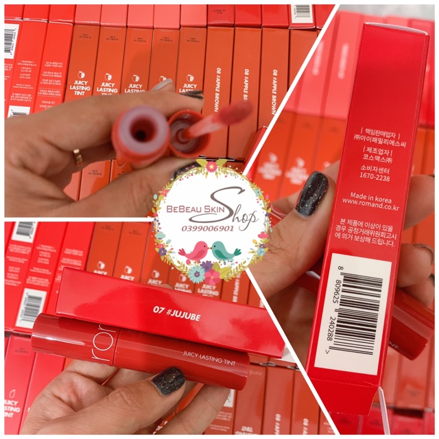 Son Romand / Son tint Romand Juicy Lasting Tint [Đủ 25 màu]