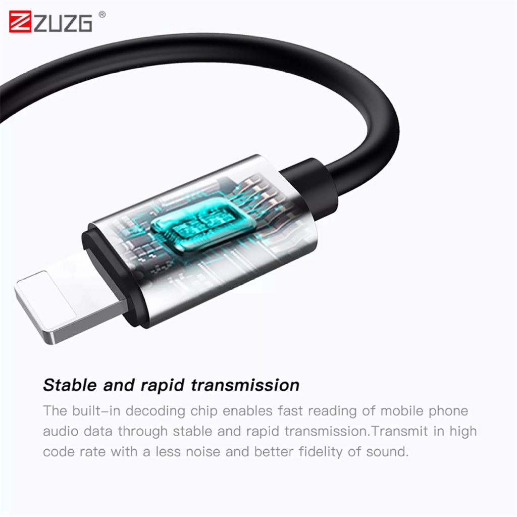 Jack chuyển đổi 2 cổng vừa sạc vừa cắm tai nghe cho ip YL6i ZUZG