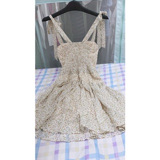 Đầm 2s cột nơ vai