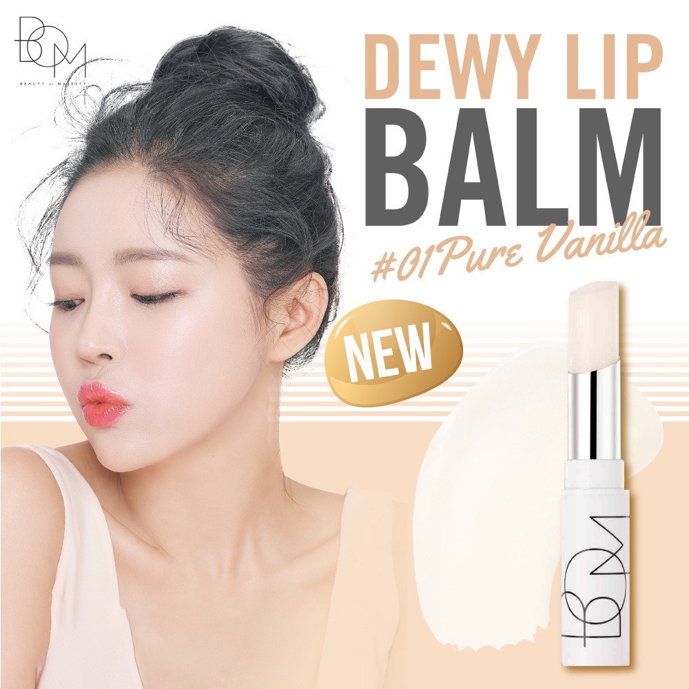 Son Dưỡng Môi Có Màu Dưỡng Ẩm Căng Bóng Cho Môi BOM Dewy Lip Balm 4.5g