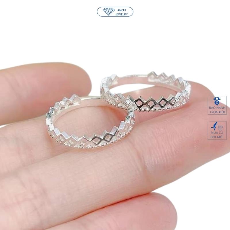 Nhẫn kim tiền trơn , chuẩn bạc ta - Anchi jewelry, mang lại may mắn tài lộc cho nữ chủ