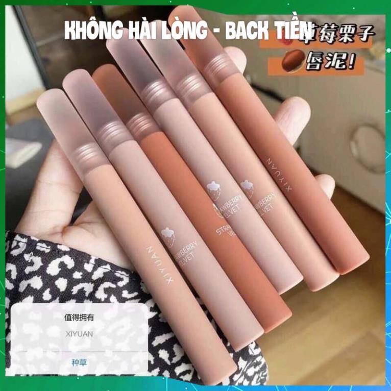 Set 3 Son Kem Lì MAFFICK Lâu Trôi Siêu Lì Thiết Kế Vỏ Nhám Siêu Xinh Chuẩn Hàng Nội Địa Trung KING DC