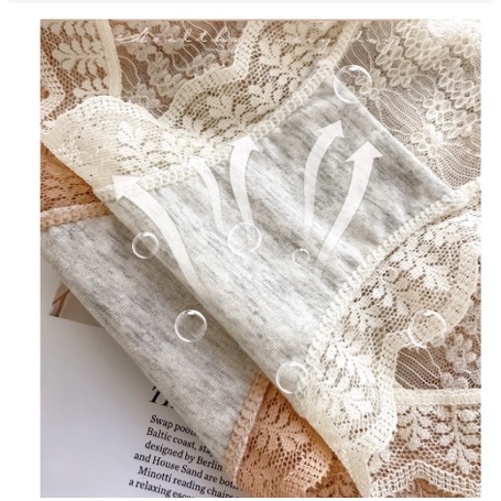 Mẫu mới - Quần lót su lụa ren cạp cao gen bụng tàng hình 331