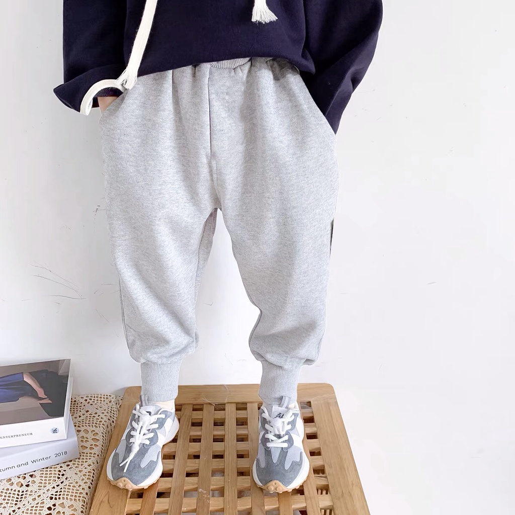 Quần dài Jogger len tăm bo gấu cho bé trai và bé gái VANOSA hàng chính phẩm mùa đông 15-35kg