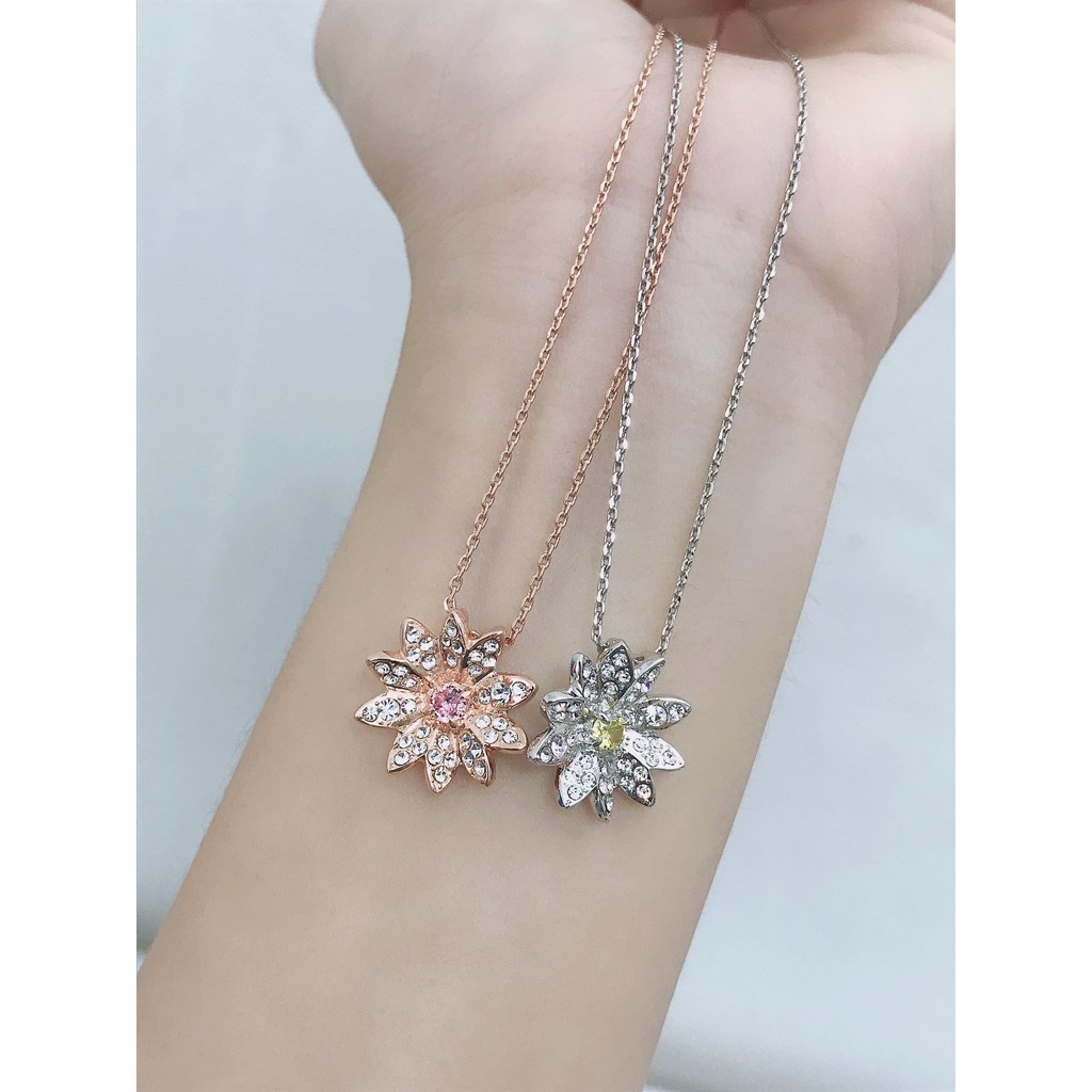 [Original] Swarovski ETERNAL FLOWER Small Daisy necklace S925 Silver Fashion Jewelry