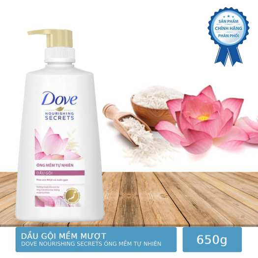 Dầu Gội Xả Dove Oải Hương/ Hoa Sen/  Anh Đào 650g/620g