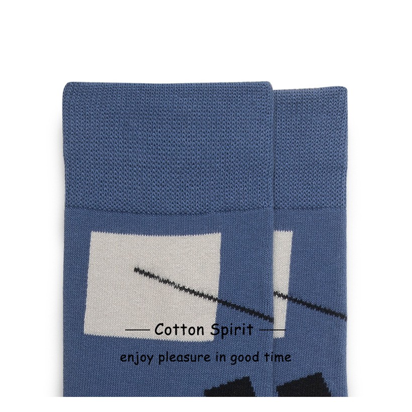 Vớ Nam Nữ Cổ Cao Cotton Cá tính In Hình Cao Cấp Phong Cách Hàn Quốc Tất Cao cổ Nam Nữ Unisex Phong cách