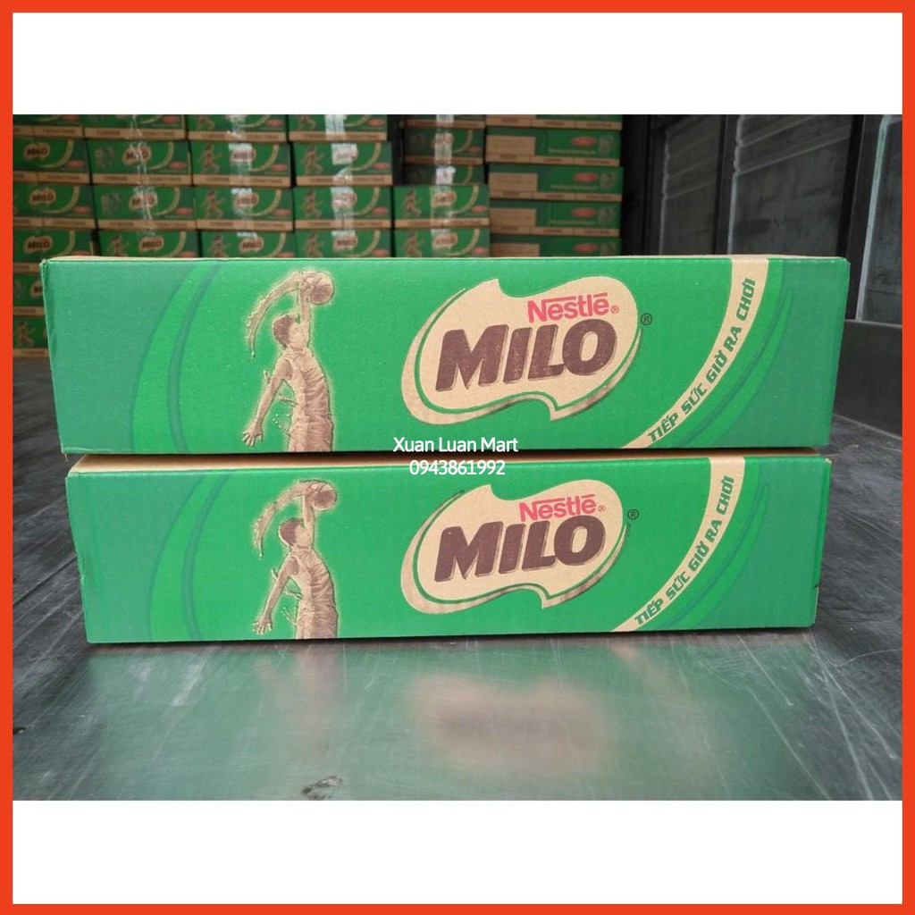 Thùng Sữa nước Milo lúa mạch 48 hộp x 115ml