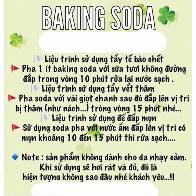 BAKING SODA MIX BẠC HÀ