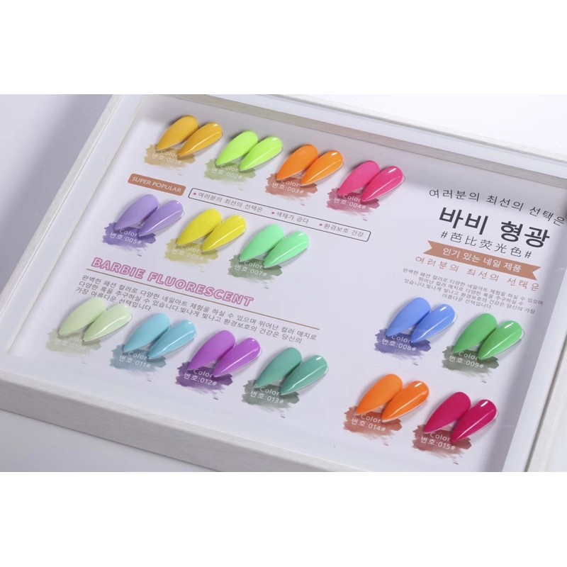 Set sơn dạ quang 15 màu Very good nail