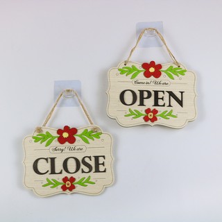 Bảng Gỗ Open Closed 2 Mặt