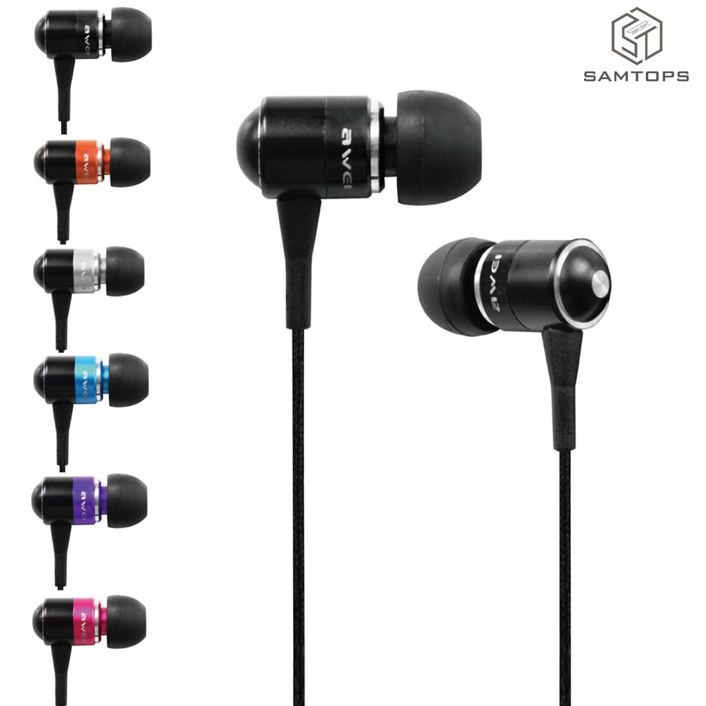 Tai Nghe Nhét Tai Awei Q3 Siêu Bass Cho Điện Thoại Mp3 Mp4