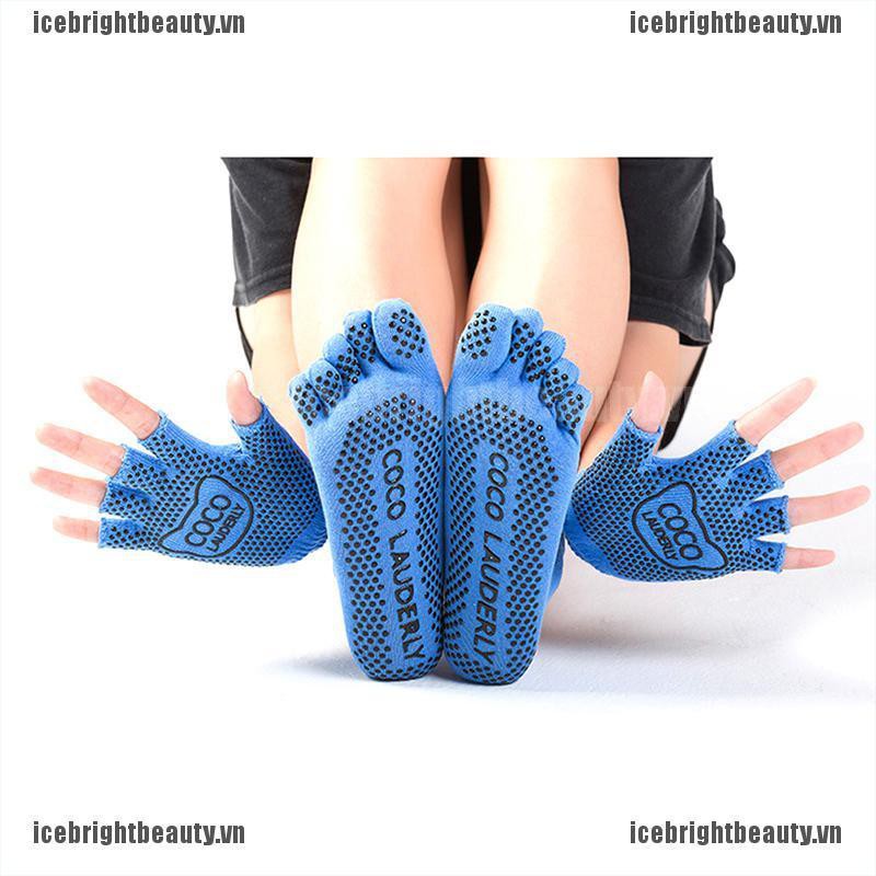 Vớ Cotton Nhiều Màu Chống Trượt Bảo Vệ Toàn Diện Dành Cho Nữ Tập Yoga Gym