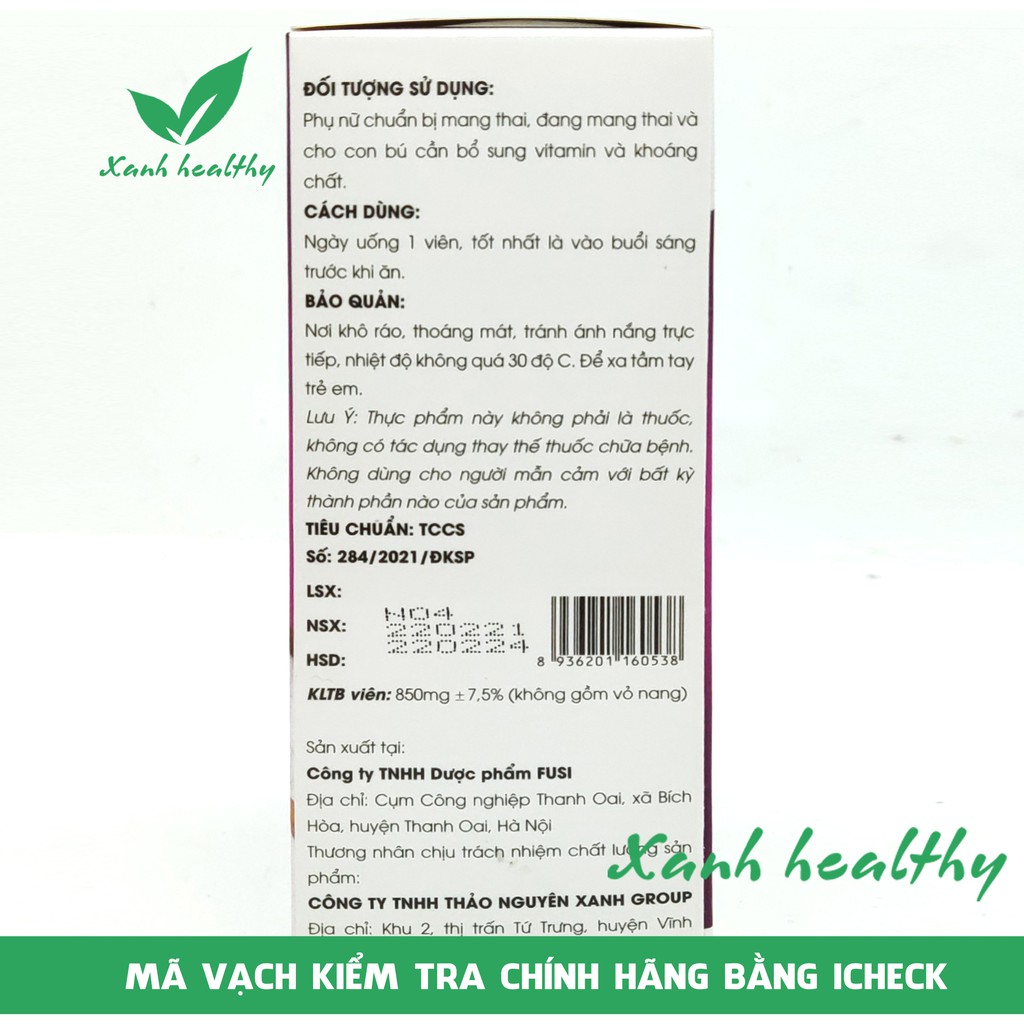 Viên uống bổ sung DHA MAMA DHA BABY GOLD bổ sung vitamin và khoáng chất cần thiết cho phụ nữ mang thai