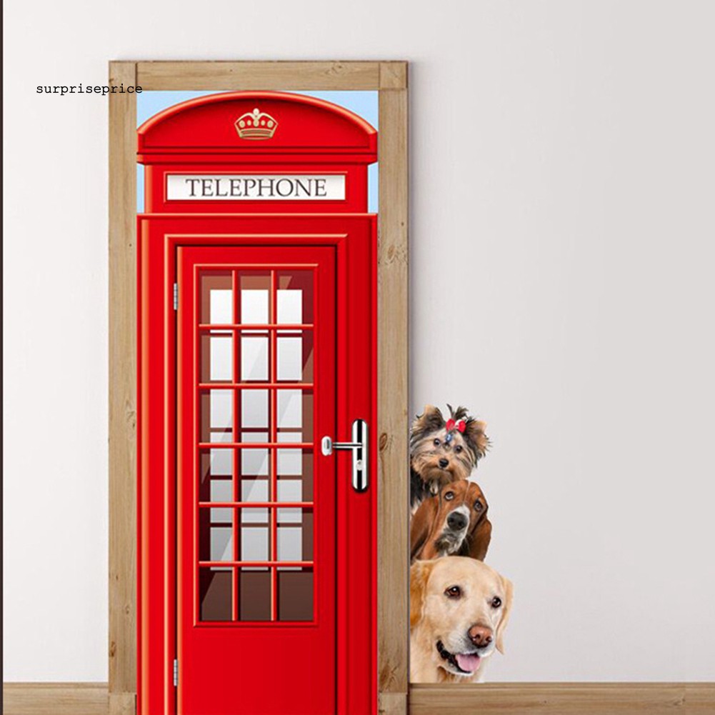 Sticker Dán Tường Trang Trí Hình Động Vật Đáng Yêu