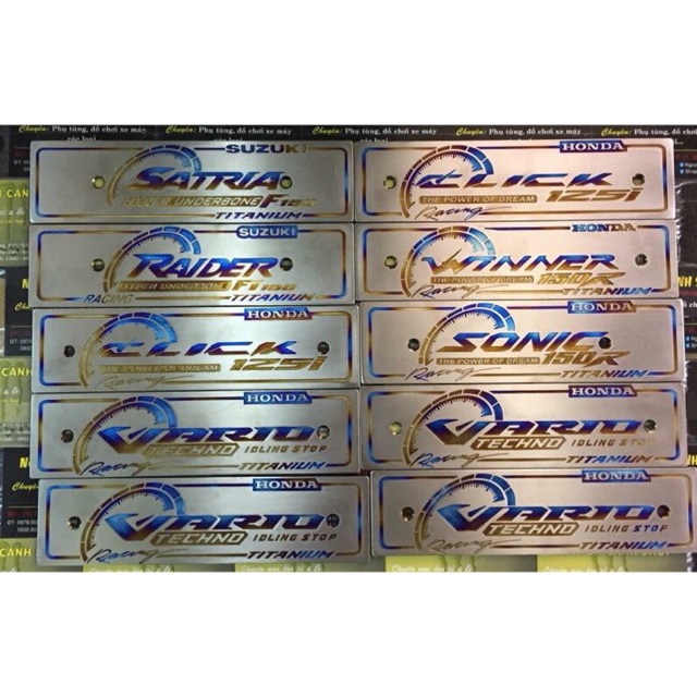 Bản tên xe máy titanium