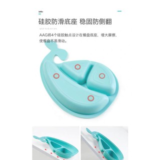Khay ăn dặm hình cá heo AAG 375