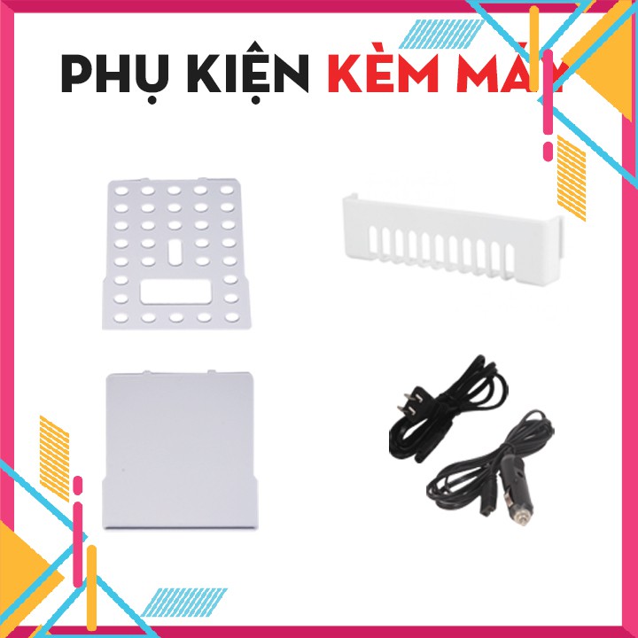 Tủ lạnh mini 20L cơ động[Ảnh Thật] 2 ngăn làm mát nước để trong phòng khách sạn trên xe oto nguồn đầu tẩu Chính hãng