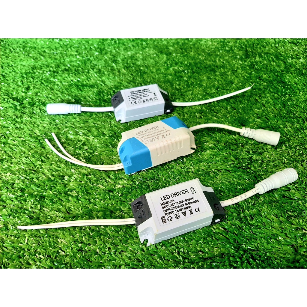 Bộ nguồn Tăng phô Driver (chấn lưu) đèn Led âm trần, ốp trần 6W 9W 12W 15W 18W 24W một chế độ sáng.