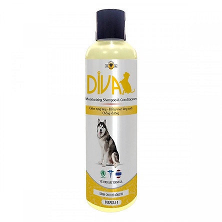 Sữa tắm cho chó lông xù ,giảm rụng lông Diva Formula 4 400ml&260ml