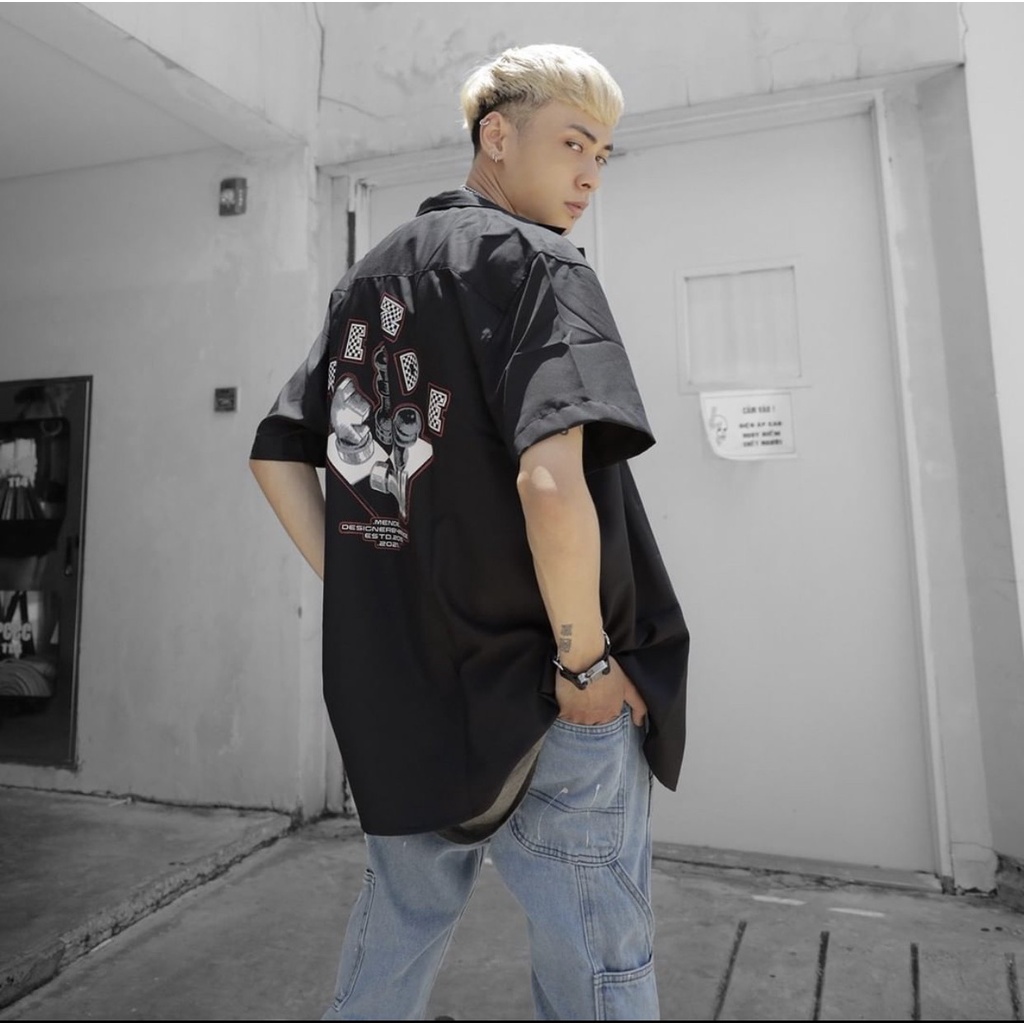 Áo Sơ Mi Tay Ngắn Họa Tiết CHESS-BOARD | Form unisex 40-100kg