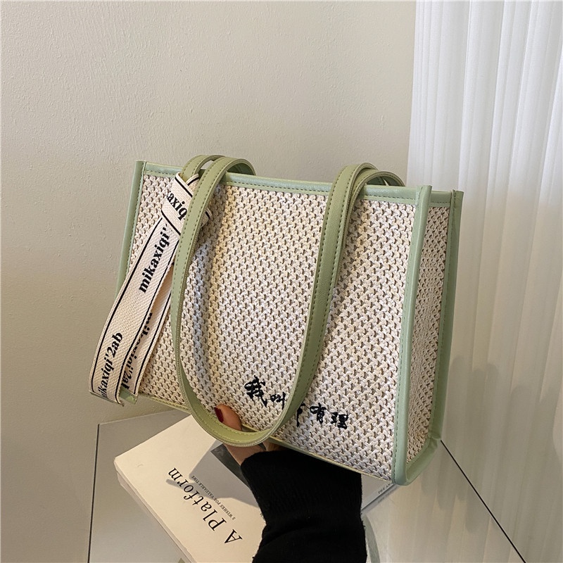 Túi Cói Đi Biển Thiết Kế Đơn Giản Thời Trang