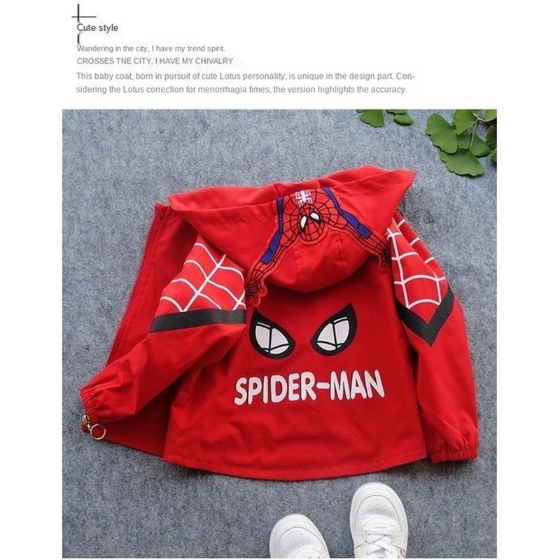 Áo khoác Cardigan hình người nhện mới cho bé trai