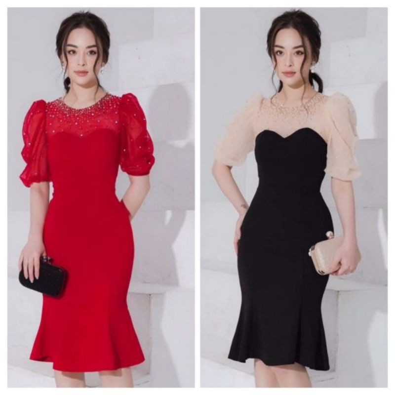 Váy đầm ôm eo body dự tiệc đuôi cá sang chảnh kiểu hàn quốc bigsize giá rẻ đẹp mẫu mới siêu hot(kèm clip thật)