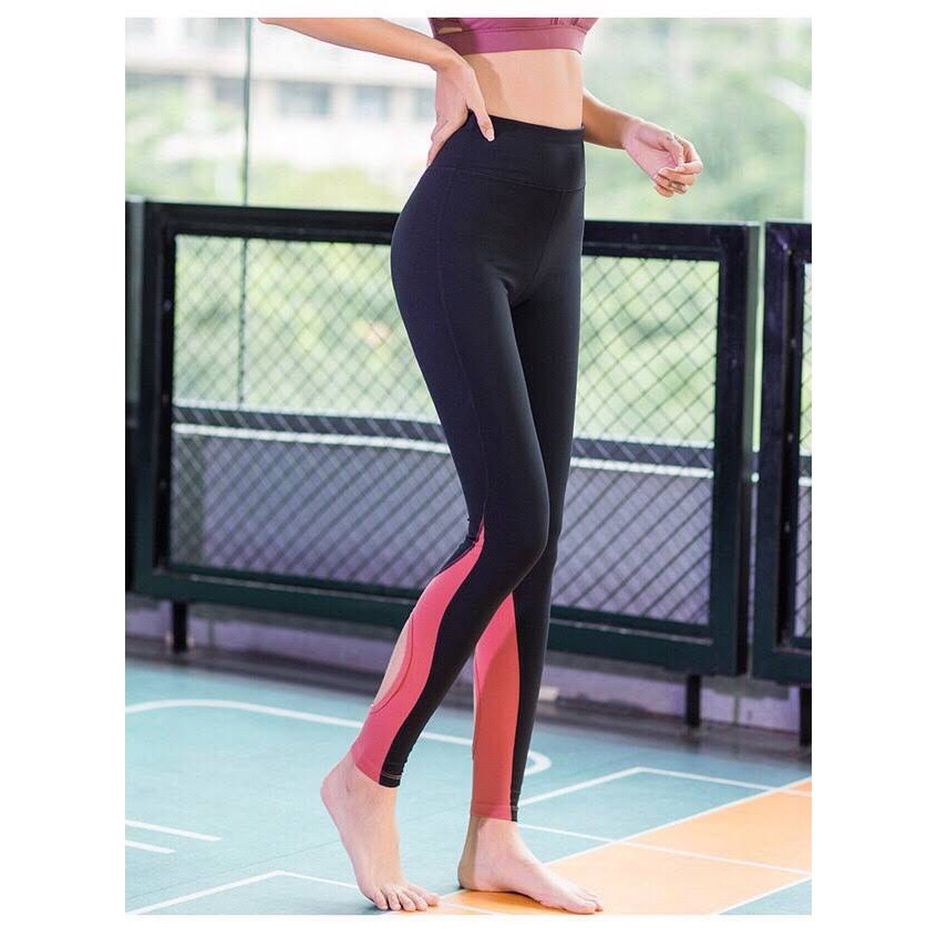 Quần tập dài lỗ chân SIÊU TÔN DÁNG, chất thun spandex co giãn,hút mồ hôi, co giãn, thoải mái khi vận động