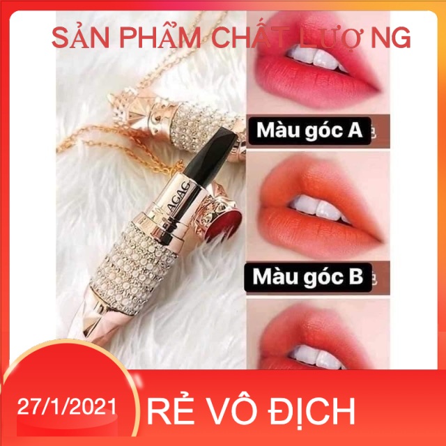 Son kim cương 3 màu AGAG cam kết hàng chuẩn