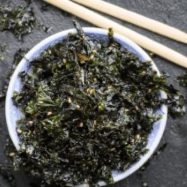 500g (KHÔNG CAY) RONG BIỂN CHÁY TỎI MÈ LOẠI K CAy