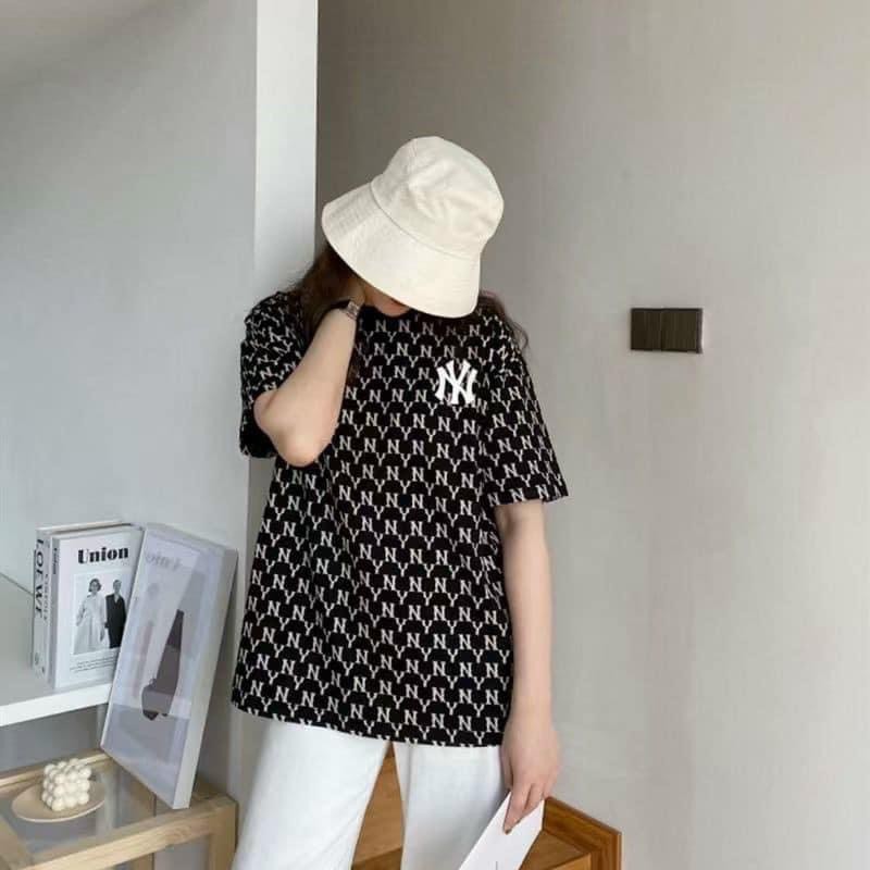 Áo Thun Tay Lỡ Họa Tiết Chữ N.Y Phong Cách Hàn Quốc