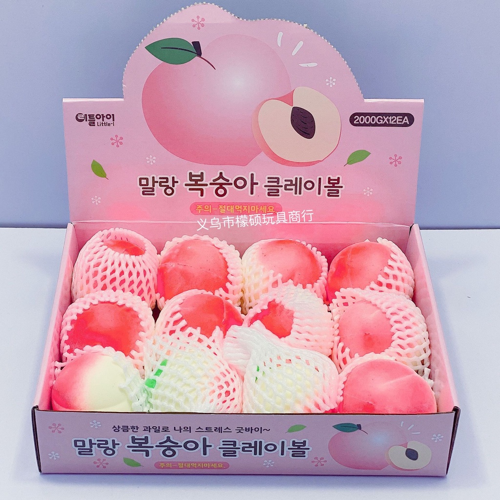 GUDETAMA SQUIShY Hình Quả Đào Hồng Đào Xanh Galaxy đáng yêu mochi slime