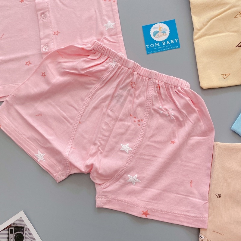 Bộ cộc tay CQ kids chất vải lạnh, co dãn