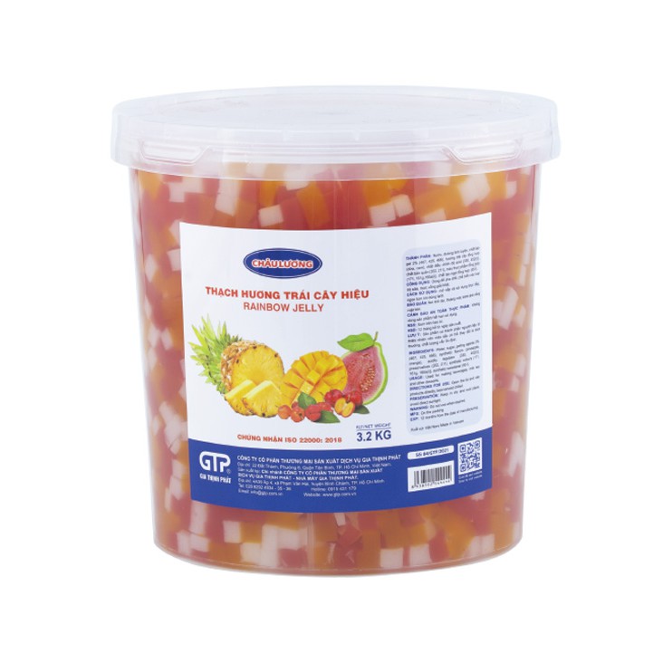 Hạt Thạch Trái Cây Châu Lương  - Topping trà sữa, trà trái cây, trà thạch đào, trái cây tô, yogurt…