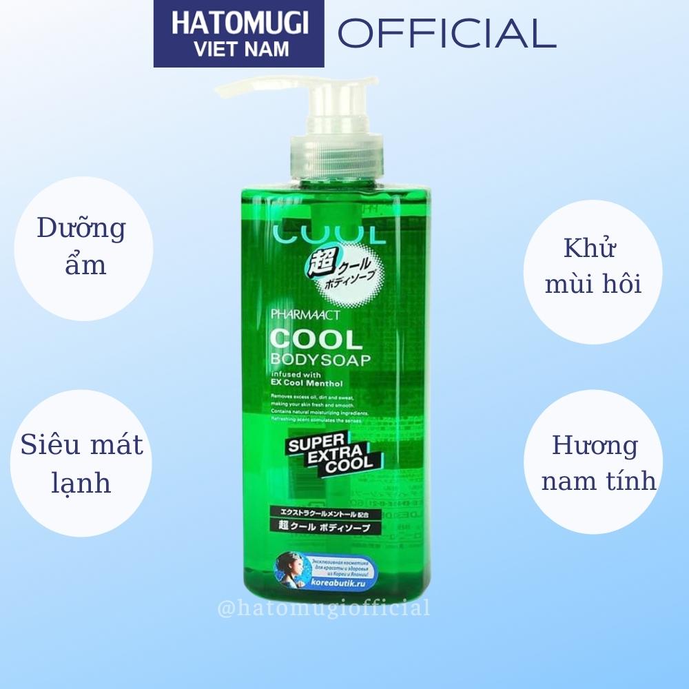 Sữa Tắm Nam Nhật Bản Hương Bạc Hà Mát Lạnh Pharmaact Cool Hàng Nhật Chính Hãng (600ml)