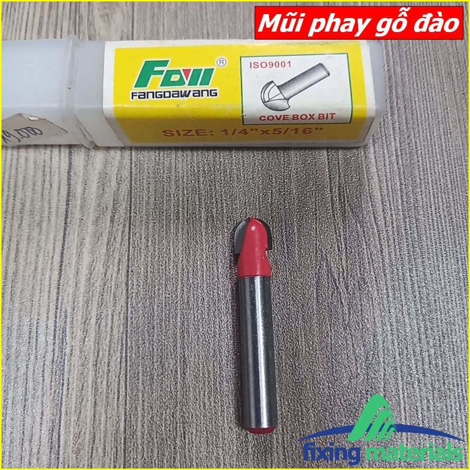 Mũi phay gỗ đào, cốt 6.35mm và 12.7mm (mũi router, mũi soi gỗ)