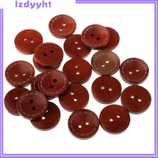 [Joydiy] JoyDIY 20 Miếng Vintage 2 Lỗ Nút Gỗ Để May Quần Áo Trang Trí 20 Mm