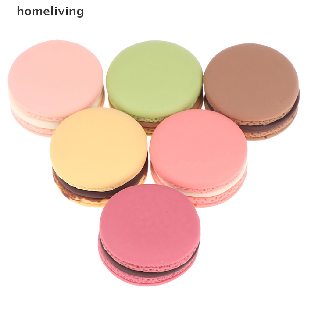Set 10 Bánh Macaron Tỉ Lệ 1 / 12 Xinh Xắn Cho Nhà Búp Bê