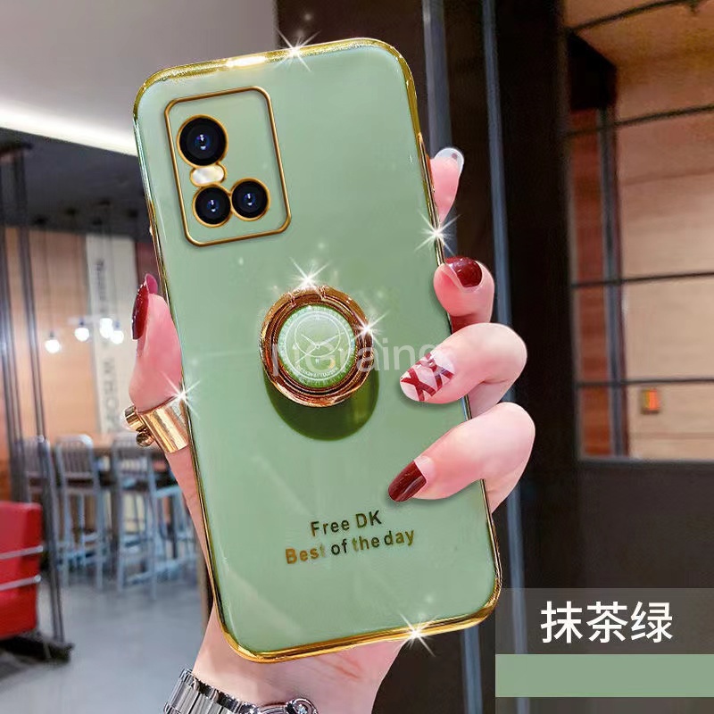 Điện Thoại Ốp Lưng Đồng Hồ Có Nhẫn Đỡ Cho vivo y16 y22 y22s v25e 4g y35 2022 v25 v25pro 5g
