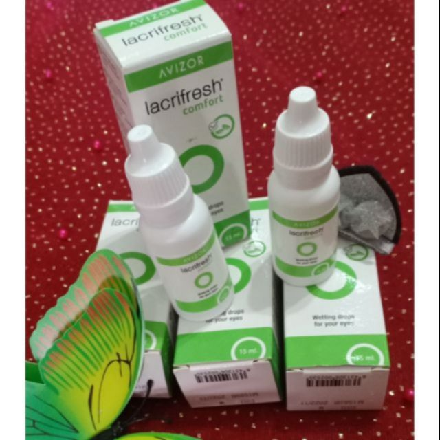 combo 10 lọ (tặng 1lọ) Nước nhỏ mắt avizor lacrifresh comfort 15ml dành cho kính áp tròng cứng