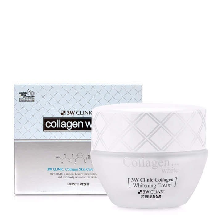 Kem dưỡng trắng da dưỡng ẩm chống lão hóa chiết xuất Collagen 3W Clinic Hàn Quốc 50ml | BigBuy360 - bigbuy360.vn